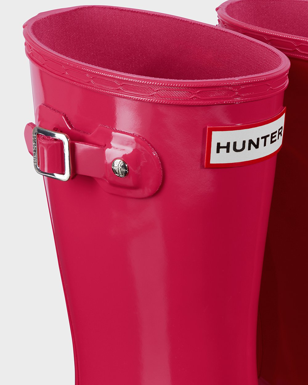 Kids Rain Boots - Hunter Original Big Gloss (12AGLCNHF) - Pink